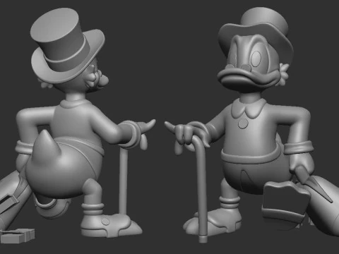 Scrooge McDuck 3D Print Model