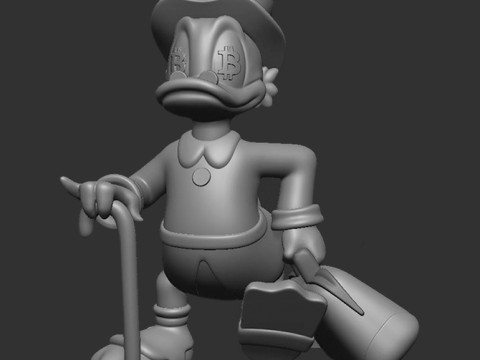 Scrooge McDuck BTC 3D Baskı Modeli