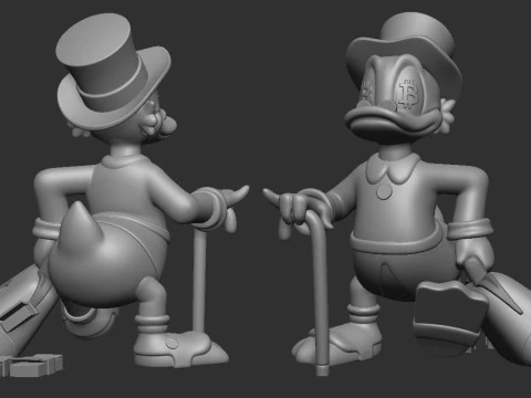 Scrooge McDuck BTC 3D Print Model