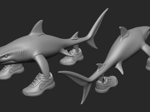 Tralalero Tralala 3D Druckmodell