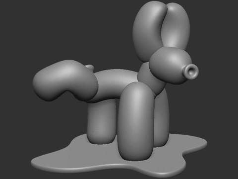 Balloon Dog 3D 打印模型