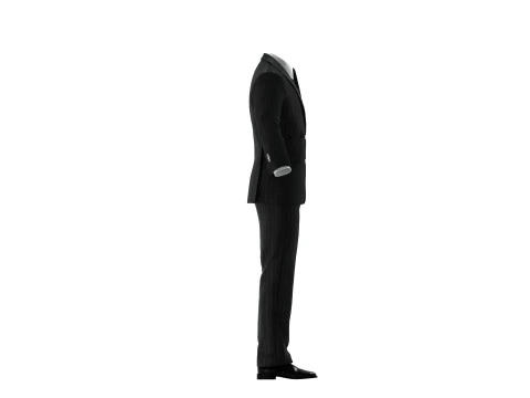 Black Business Suit 3D Model