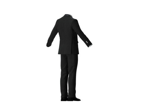 Black Business Suit Modèle 3D