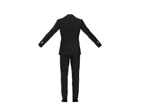 Black Business Suit Modèle 3D