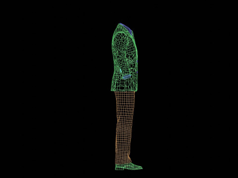 Black Business Suit Modèle 3D
