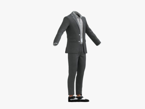Business Suit Grey 3D Model