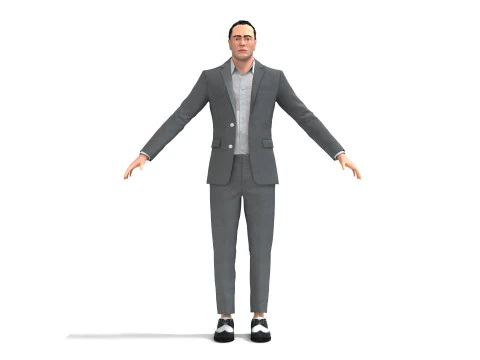 Business Suit Grey 3D Model
