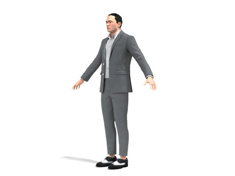 Business Suit Grey 3D Model