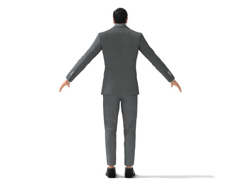 Business Suit Grey Modèle 3D