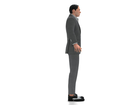 Business Suit Grey Modèle 3D