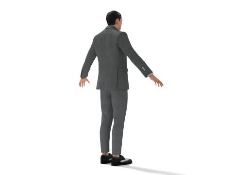 Business Suit Grey Modèle 3D