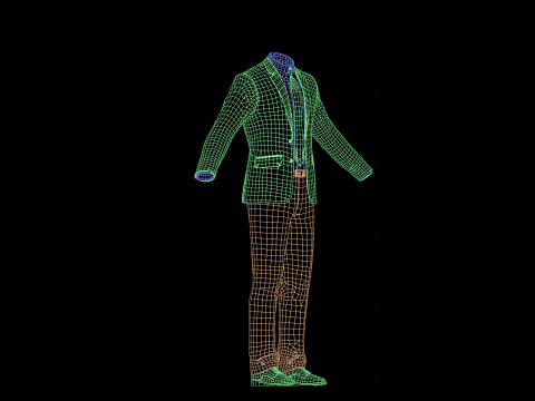 Business Suit Grey Modèle 3D