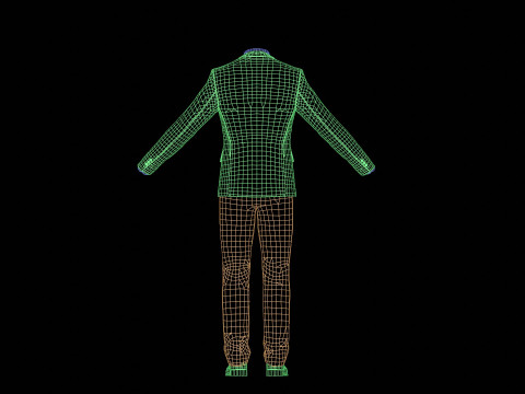 Business Suit Grey Modèle 3D