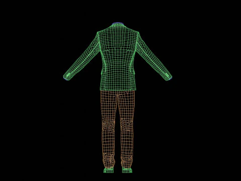 Business Suit Grey 3D Model