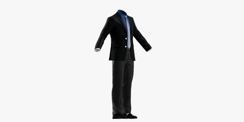 Businessman Suit 3D Model .c4d .max .obj .3ds .fbx .stl .blend 