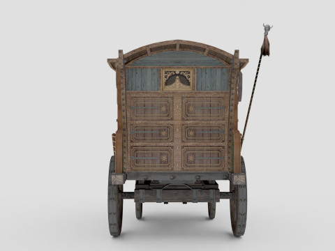 Wooden Carriage 3Dモデル