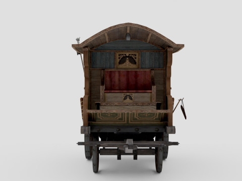 Wooden Carriage 3Dモデル