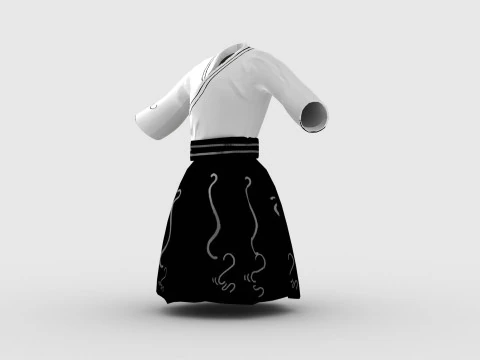 Chinese Cloth 3D Model