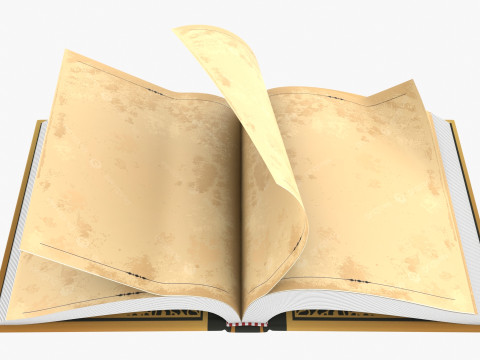 Fantasy Rigged Book 3D 模型