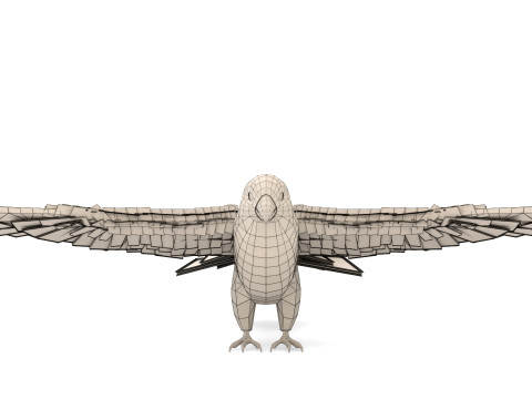 Flame Macaw Modèle 3D