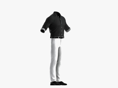 Formal Business Suit 3D Model