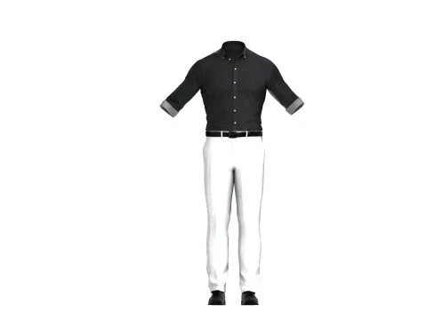Formal Business Suit 3D Model