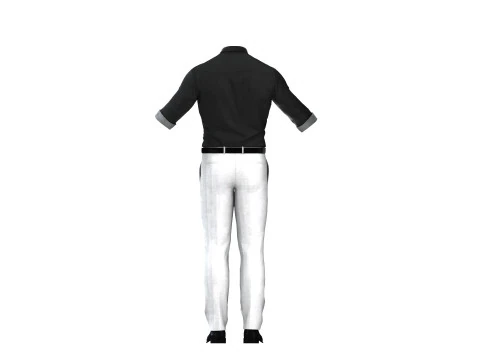 Formal Business Suit 3D Model