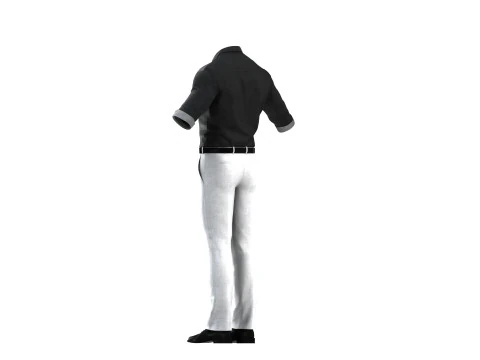 Formal Business Suit 3D Model