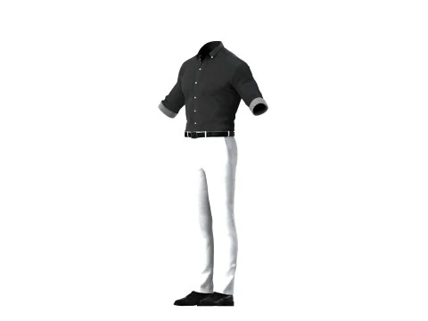 Formal Business Suit 3D Model