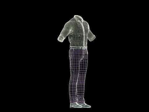 Formal Business Suit 3D Model