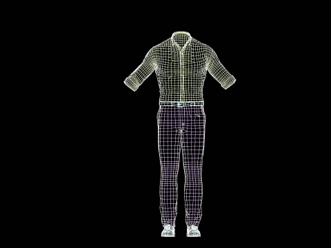 Formal Business Suit 3D Model