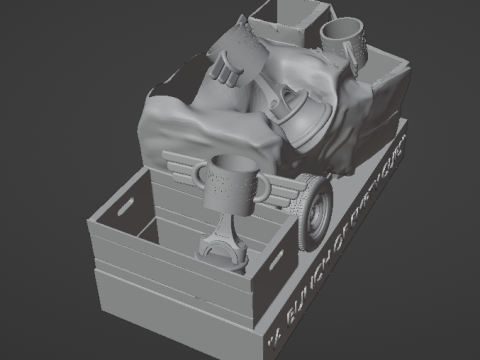 PISTON CUP ORGANIZER Modelo de impresión 3D
