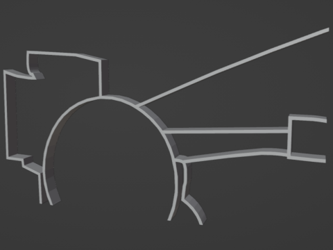 F1 Renault R25 Wall Silhouette 3D Print Model