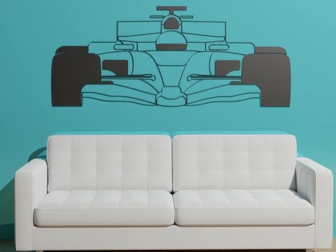 F1 Renault R25 Silhouette a muro anteriore Modello di stampa 3D