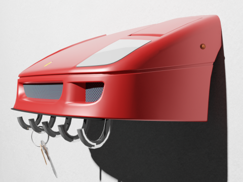 FERRARI F40 KEY HANGER 3D Print Model
