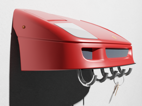 FERRARI F40 KEY HANGER 3D Print Model