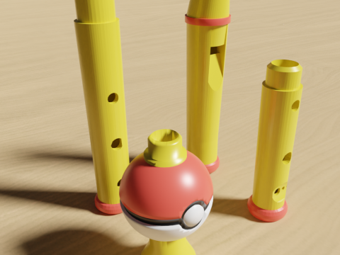 Functional Pokeflute Pokemon 3D Print Model