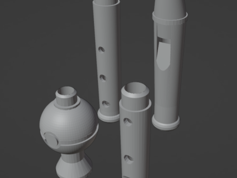 Functional Pokeflute Pokemon 3D Print Model