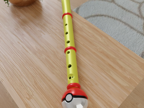 Functional Pokeflute Pokemon 3D Print Model