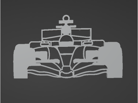 Renault R25 Formula 1 Keychain 3D 프린트 모델