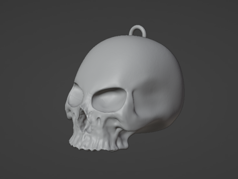 SKULL KEYCHAIN-PENDANT Modello di stampa 3D