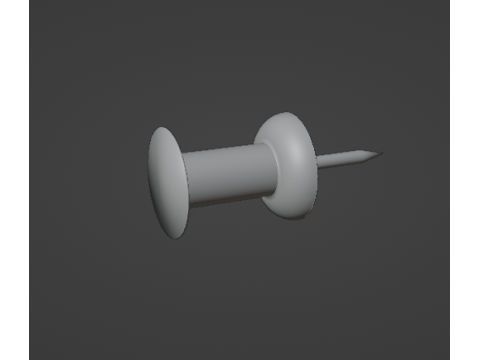 Push pin Modelo 3D