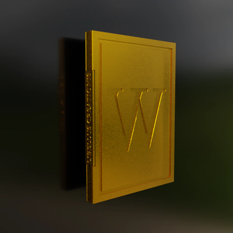 Book cover 3D Print Model .c4d .max .obj .3ds .fbx .stl .blend