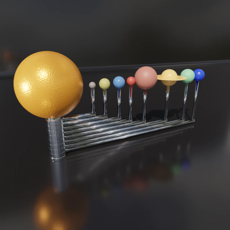 Solar system model 3D Print Model .c4d .max .obj .3ds .fbx .stl .blend 