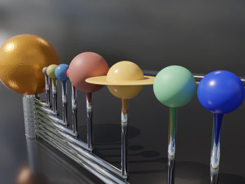 Solar system model 3D Print Model