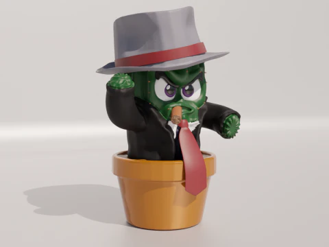 Cactus mafia 3D Print Model