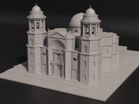 Cadiz Cathedral 3D 모델