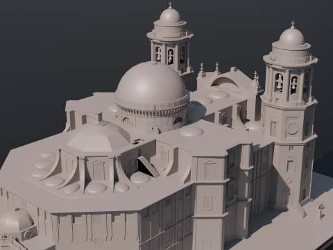 Cadiz Cathedral 3D Model
