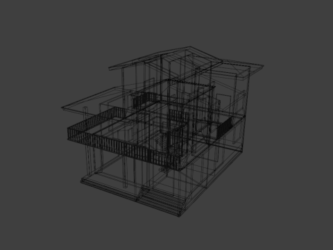 Maison d'habitation Modèle 3D
