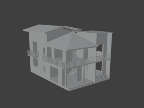 Maison d'habitation Modèle 3D